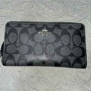 Coach signature phone holder wallet